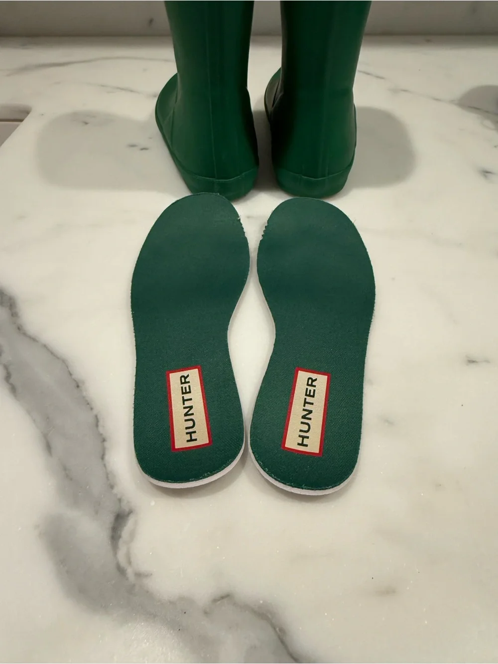 Hunter Kids First Classic Rain Boot Twisting Green